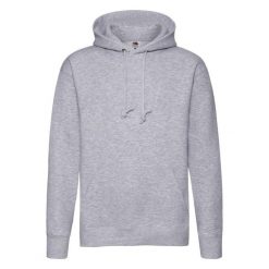Męska Bluza Z Kapturem Premium. Szare bluzy nierozpinane męskie Fruit of the Loom, m, bez wzorów, z kapturem. Za 111.99 zł.