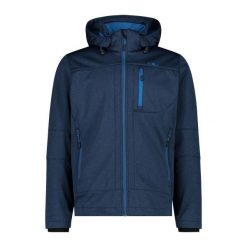 Kurtka męska turystyczna CMP M. Niebieskie kurtki softshell męskie CMP, l, bez wzorów, z softshellu, z kapturem, trekkingowe. Za 350.00 zł.