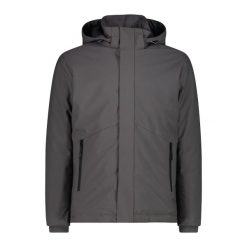 Kurtka męska turystyczna CMP 34K0197. Szare kurtki softshell męskie CMP, l, bez wzorów, z softshellu, z kapturem, trekkingowe. W wyprzedaży za 626.50 zł.