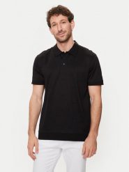 KARL LAGERFELD Polo 745007 542201 Czarny Regular Fit. Czarne koszulki polo męskie KARL LAGERFELD, l, bez wzorów, z bawełny, bez kołnierzyka, bez ramiączek. Za 439.99 zł.