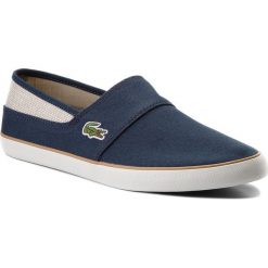 Tenisówki LACOSTE - Marice 218 1 CAM 7-35CAM007767F Nvy/Nat. Niebieskie trampki męskie Lacoste, z gumy, eleganckie. W wyprzedaży za 199.00 zł.