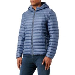 Kurtka GEOX M WARRENS Niebieski. Niebieskie kurtki męskie Geox, m, bez wzorów, z tkaniny, casualowe, bez ramiączek, bez kaptura. Za 535.99 zł.