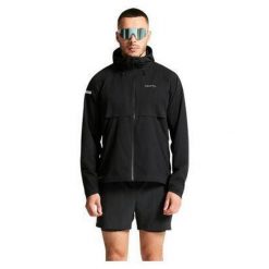 Kurtka wodoodporna Craft Pro Hydro 3. Szare kurtki treningowe męskie 4M, na zimę, m, bez wzorów, bez kaptura, do biegania. Za 782.00 zł.