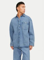 Jack & Jones Koszula jeansowa 12250602 Niebieski Relaxed Fit. Niebieskie koszule męskie Jack & Jones, m, bez wzorów, z bawełny, bez kołnierzyka, bez ramiączek. Za 179.99 zł.