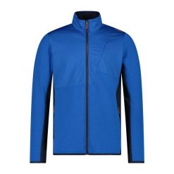 Bluza męska turystyczna CMP 34G1627. Niebieskie bluzy nierozpinane męskie CMP, l, bez wzorów, sportowe, bez ramiączek, bez kaptura. Za 340.00 zł.
