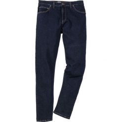 Dżinsy ze stretchem Slim Fit Straight bonprix ciemnoniebieski. Jeansy męskie bonprix. Za 109.99 zł.