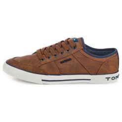 Tom Tailor tenisówki męskie 44 brązowe. Brązowe trampki męskie Tom Tailor, bez wzorów, bez zapięcia. Za 216.00 zł.