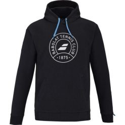 Bluza tenisowa męska Babolat Exercise Hood Sweta z kapturem. Czarne bluzy nierozpinane męskie BABOLAT, m, bez wzorów, sportowe, bez ramiączek, z kapturem. Za 249.99 zł.