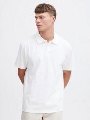 Solid Polo 21108171 Biały Regular Fit. Białe koszulki polo męskie !SOLID, m, bez wzorów, z bawełny, bez kołnierzyka, bez ramiączek. Za 79.99 zł.