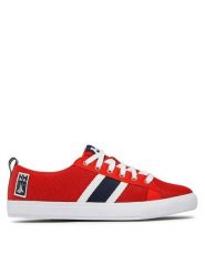 Helly Hansen Tenisówki Berge Viking 11695_216 Czerwony. Czerwone trampki męskie Helly Hansen, bez wzorów, z materiału, bez zapięcia. Za 219.99 zł.