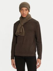 Jack & Jones Zestaw Szalik i Czapka 12163827 Zielony. Zielone czapki męskie Jack & Jones, bez wzorów, z materiału. Za 159.99 zł.