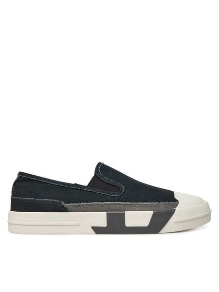 Diesel Tenisówki D-Verse Y03552PR012 HA688 Czarny. Czarne trampki męskie Diesel, bez wzorów, z materiału, bez zapięcia. Za 469.99 zł.