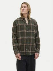 Jack & Jones Koszula Classic Flannel 12278406 Zielony Regular Fit. Zielone koszule męskie Jack & Jones, m, bez wzorów, z bawełny, bez kołnierzyka, bez ramiączek. Za 159.99 zł.