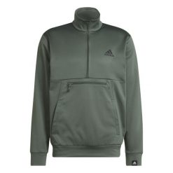 Bluza z małym logo adidas Aeroready Game and Go. Zielone bluzy nierozpinane męskie ADIDAS, l, bez wzorów, sportowe, bez ramiączek, bez kaptura. W wyprzedaży za 203.30 zł.