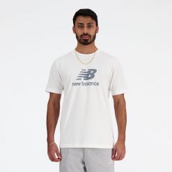 Koszulka męska New Balance MT41502WT – biała. Białe t-shirty sportowe męskie New Balance, m, bez wzorów, z bawełny, klasyczne, bez ramiączek. Za 139.99 zł.