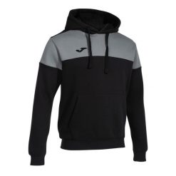Bluza z kapturem Joma Crew V. Czarne bluzy nierozpinane męskie Joma, bez wzorów, sportowe, bez ramiączek, z kapturem. Za 234.50 zł.