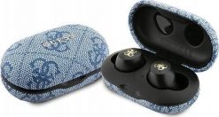 Słuchawki Guess UTWSP4EGB niebieskie. Niebieskie słuchawki bluetooth Guess. Za 156.00 zł.