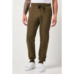 Męskie Spodnie dresowe ściągane sznurkiem nowoczesny krój do roz. 8XL. Brązowe spodnie dresowe męskie JAY-PI, bez wzorów, z bawełny, długie. Za 239.99 zł.