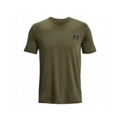 Koszulka sportowa męska Under Armour Sportstyle Left Chest SS. Zielone t-shirty sportowe męskie Under Armour, m, bez wzorów, sportowe, bez ramiączek. Za 119.00 zł.