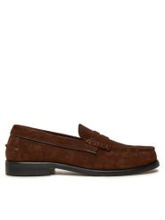 Tommy Hilfiger Mokasyny Classic Hilfiger Suede Loafer FM0FM05363 Brązowy. Brązowe mokasyny męskie Tommy Hilfiger, ze skóry, bez zapięcia. Za 349.99 zł.