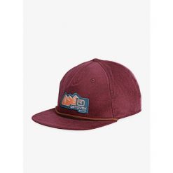 Czapka z daszkiem Ortovox Vintage Badge Cap - winetasting. Czerwone czapki męskie ORTOVOX, bez wzorów, sportowe. Za 156.99 zł.
