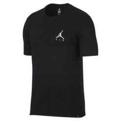 Koszulka sportowa męska Nike Air Jordan Jumpman Embroidered Tee. Czarne t-shirty sportowe męskie Jordan, m, bez wzorów, sportowe, bez ramiączek. Za 216.00 zł.