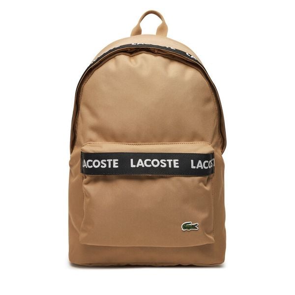 Plecak Lacoste. Brązowe plecaki męskie Lacoste, bez wzorów. Za 289.99 zł.