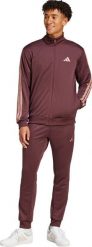 Dres męski adidas Sportswear Basic 3-Stripes French Terry brązowy JI8872 L. Brązowe komplety dresowe męskie ADIDAS, bez wzorów, z dresówki, bez ramiączek, bez kaptura. Za 497.73 zł.