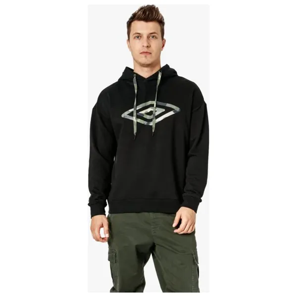 Umbro Bluza Opal , czarny, rozmiar XXL. Czarne bluzy nierozpinane męskie Umbro, m, bez wzorów, z materiału, sportowe, bez ramiączek, bez kaptura. W wyprzedaży za 47.99 zł.