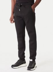 KARL LAGERFELD Spodnie dresowe 705040 554907 Czarny Regular Fit. Czarne spodnie dresowe męskie KARL LAGERFELD, bez wzorów, z dresówki. Za 849.99 zł.