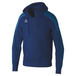 Bluza dresowa z kapturem Erima Evo Star. Niebieskie bluzy z kapturem męskie Erima, bez wzorów, z dresówki, z kapturem. W wyprzedaży za 233.25 zł.