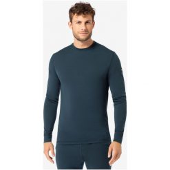 Koszulka termoaktywna z długim rękawem męska SUPER.NATURAL Tundra 175 LS. Niebieskie bielizna termoaktywna męska super.natural, m, bez wzorów, bez ramiączek. Za 399.99 zł.