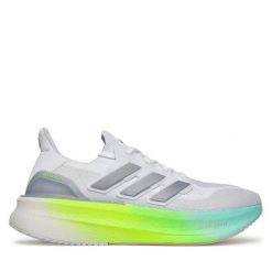 Buty do biegania adidas. Białe buty do biegania męskie ADIDAS, bez wzorów, bez zapięcia, do biegania. Za 799.99 zł.