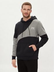 Under Armour Bluza techniczna Ua Essential Flc Blocked Hd 1383070-001 Czarny Loose Fit. Czarne bluzy nierozpinane męskie Under Armour, l, bez wzorów, z bawełny, sportowe, bez ramiączek, bez kaptura. Za 159.99 zł.
