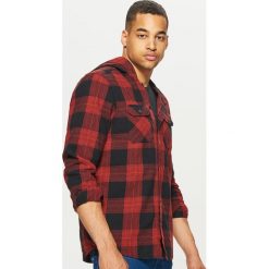 Flanelowa koszula z kapturem - Czerwony. Koszule męskie marki Cropp. W wyprzedaży za 49.99 zł.