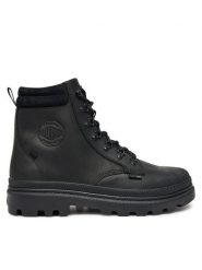 Palladium Trapery 08895-008-M Czarny. Czarne buty zimowe męskie Palladium, bez wzorów, ze skóry, bez obcasa, bez zapięcia. Za 719.99 zł.