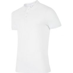 Koszulka polo męska TSM051AZ - BIAŁY. Koszulki polo męskie marki 4f. W wyprzedaży za 54.99 zł.
