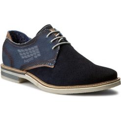 Półbuty BUGATTI - F7524-36-425 Dark Blue. Niebieskie codzienne półbuty męskie marki Bugatti, z materiału. W wyprzedaży za 259.00 zł.