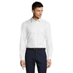 Męska Koszula W Jodełkę Brody. Białe koszule męskie SOL'S, m, bez wzorów, bez kołnierzyka, bez ramiączek. Za 188.99 zł.
