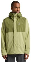 Kurtka membranowa Haglofs Koyal Proof Jacket - thyme green/olive green. Zielone kurtki męskie GRONELL, m, bez wzorów, bez ramiączek, bez kaptura. Za 801.05 zł.