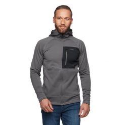 Bluza turystyczna męska Black Diamond Factor. Szare bluzy nierozpinane męskie Black Diamond, m, bez wzorów, sportowe, bez ramiączek, bez kaptura. Za 606.50 zł.