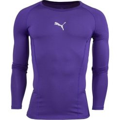 Koszulka termoaktywna sportowa męska Puma LIGA Baselayer. Fioletowe bielizna termoaktywna męska Puma, l, bez wzorów, bez ramiączek. Za 198.68 zł.