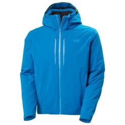 Kurtka narciarska Helly Hansen Alpha Lifaloft. Niebieskie kurtki narciarskie i snowboardowe męskie Helly Hansen, na zimę, m, bez wzorów, bez kaptura, narciarskie. Za 2,188.50 zł.