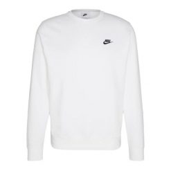 Bluza Nike Club 133 z okrągłym dekoltem czarno-biała. Czarne bluzy nierozpinane męskie Nike, l, bez wzorów, bez ramiączek, bez kaptura. Za 274.95 zł.