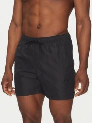 Calvin Klein Swimwear Szorty kąpielowe KM0KM01166 Czarny Regular Fit. Czarne szorty męskie Calvin Klein Swimwear, bez wzorów, z syntetyku. Za 179.99 zł.
