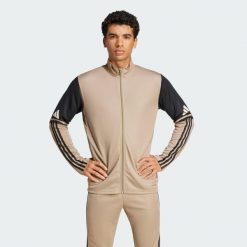 Bluza Squadra 25 Training. Brązowe bluzy nierozpinane męskie ADIDAS, xs, bez wzorów, z materiału, sportowe, bez ramiączek, bez kaptura. Za 199.00 zł.