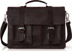 Solome SKÓRZANA TORBA LISTONOSZKA NA RAMIĘ SOLOME LAGO. Torby męskie na ramię Solome, bez wzorów, na ramię. Za 349.00 zł.