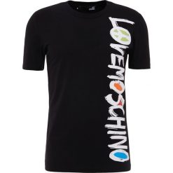 Love Moschino Tshirt z nadrukiem black. Czarne t-shirty męskie Love Moschino, z nadrukiem, z bawełny. Za 379.00 zł.