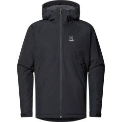 Męska Kurtka Turystyczna Izolowana Lekka Regulowana Husk. Czarne kurtki męskie Haglöfs, m, bez wzorów, sportowe, bez ramiączek, bez kaptura. W wyprzedaży za 449.00 zł.