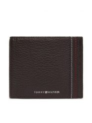 Tommy Hilfiger Portfel Th Central Cc & Coin AM0AM14233 Brązowy. Brązowe portfele męskie Tommy Hilfiger, bez wzorów, ze skóry. Za 329.99 zł.
